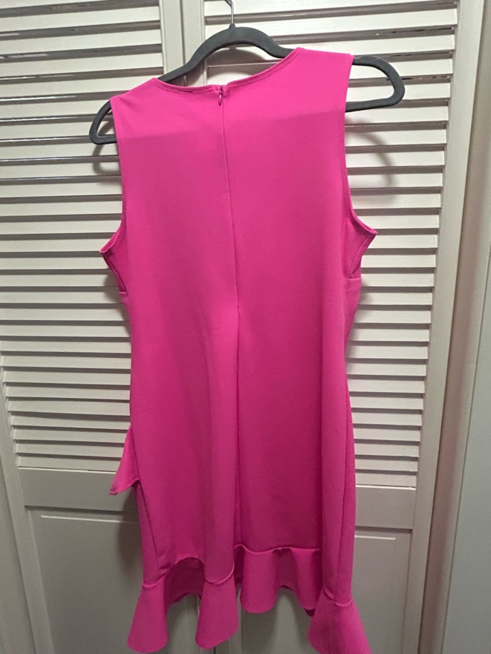 Pink Ruffle Hem Mini Dress - Unknown Brand - Picture 4 of 4